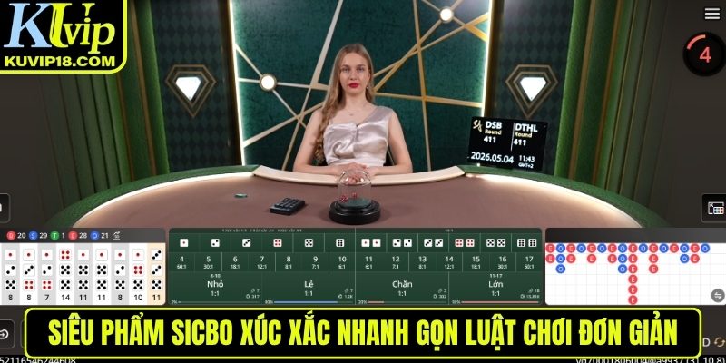 Sicbo xúc xắc nhanh gọn luật chơi đơn giản
