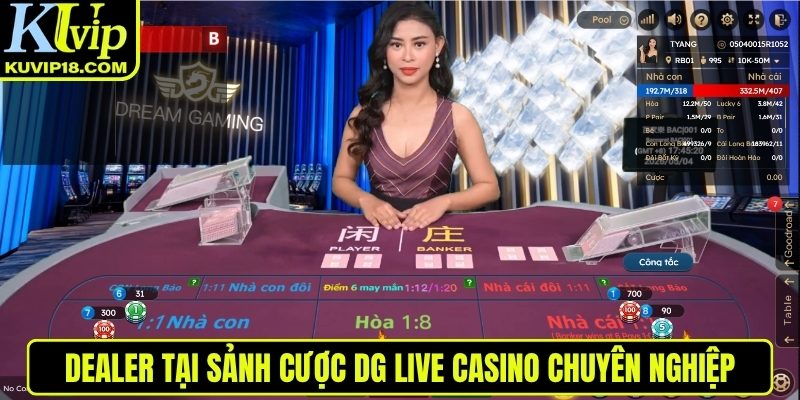 Dealer DG live casino chuyên nghiệp