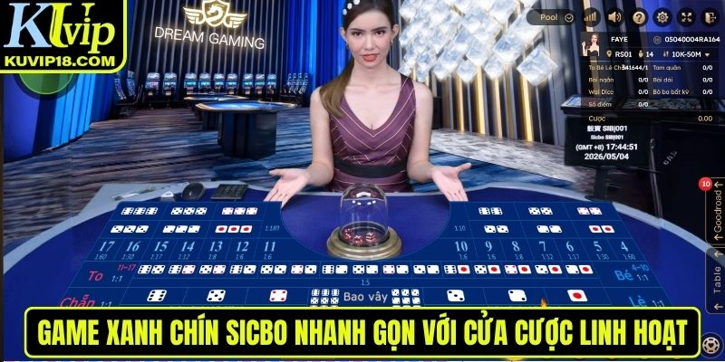 Game Sicbo nhanh gọn với cửa cược linh hoạt