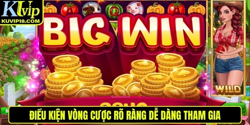 Điều kiện vòng cược rõ ràng dễ dàng tham gia