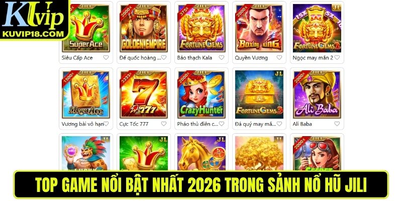 Top game nổi bật trong JILI