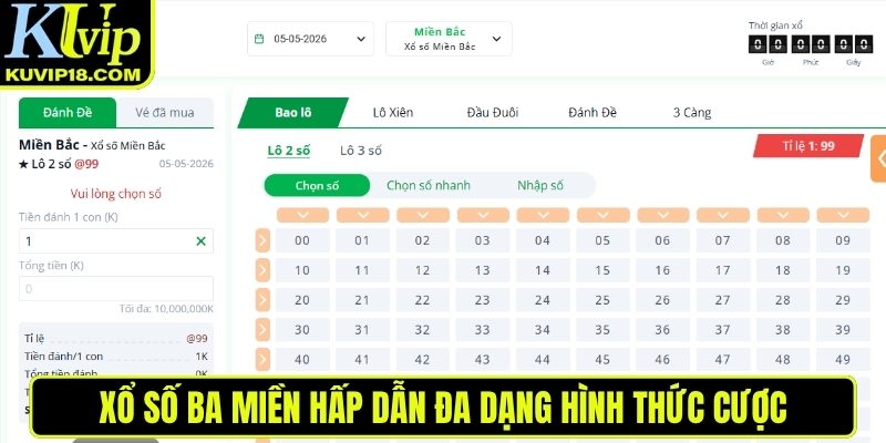Xổ Số Ba Miền hấp dẫn