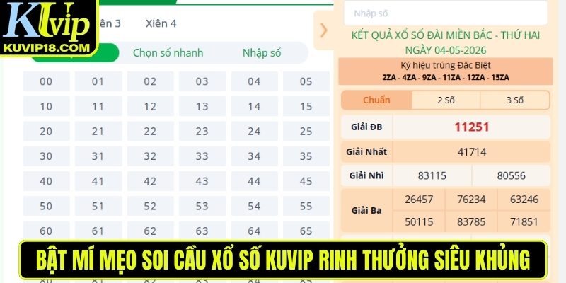 Bật mí mẹo soi cầu Xổ Số KUVIP